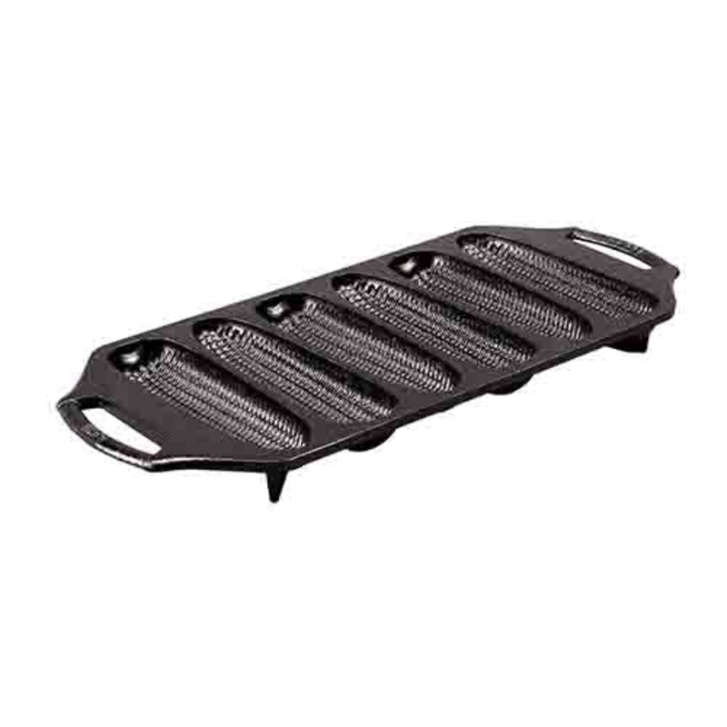 Lodge Non-Stick, Cast Iron Cornstick Cake Pan, Black, 15" BW6CRNINT