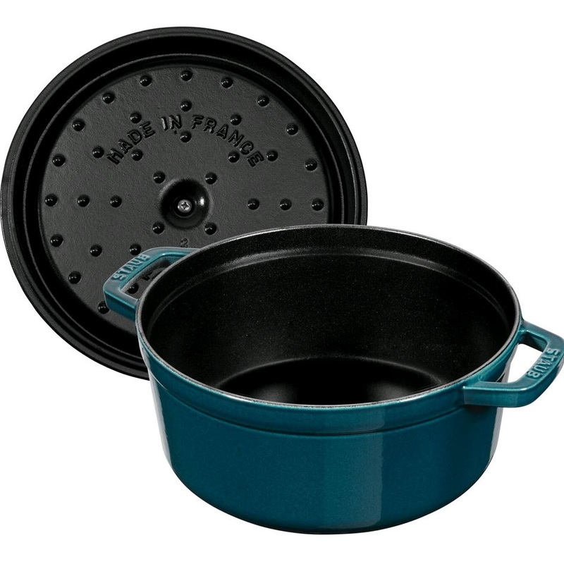 Staub La Cocotte 3.8  Cast iron round Cocotte, la-mer 40508-654