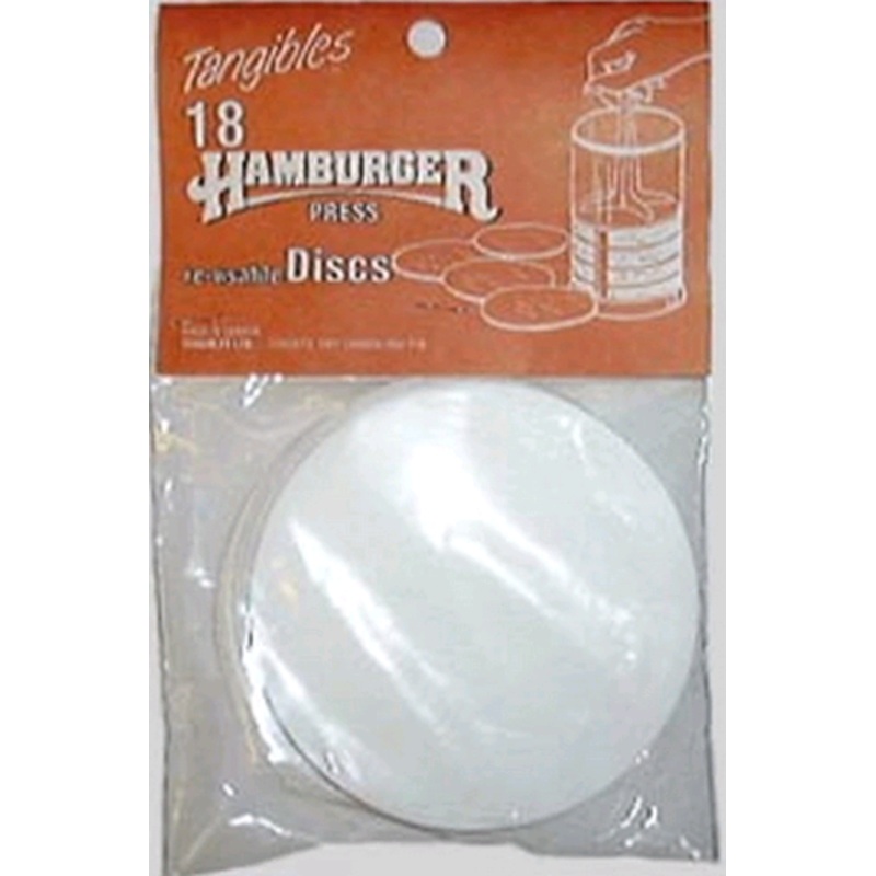 Tangibles Ltd. - Re-Usable Hamburger Press Discs, Pack of 18 - TL110