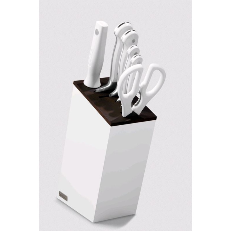 Wusthof Classic White 7 pcs. Slim Knife Block Set (Bread) 1090270602