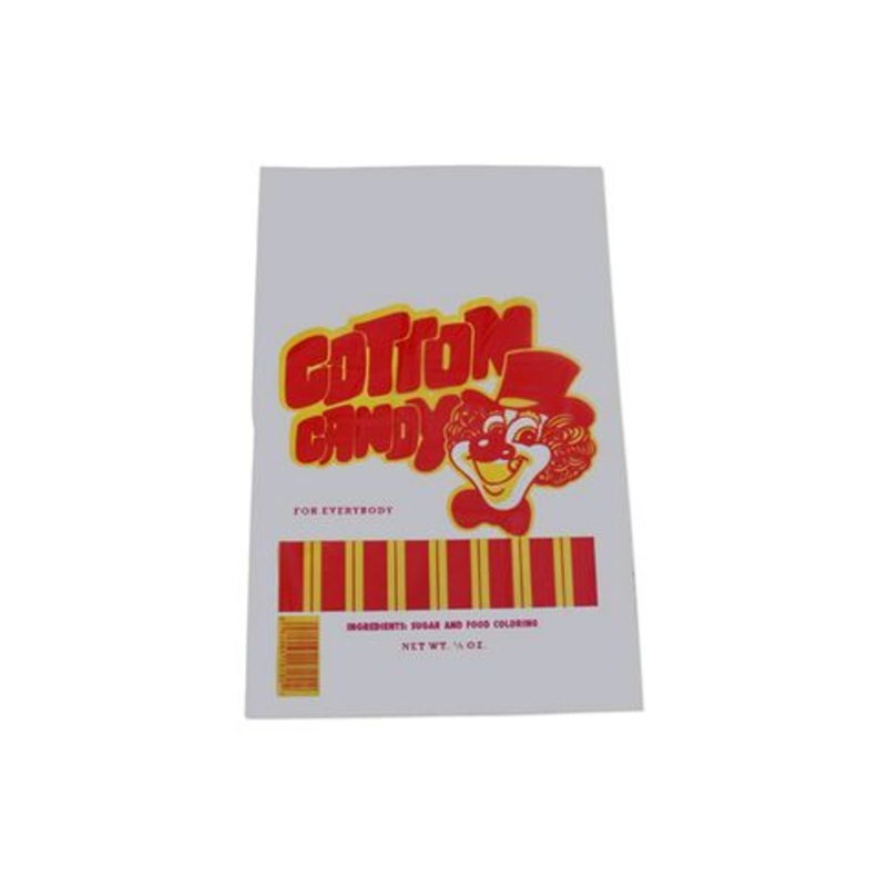 Benchmark Cotton Candy Poly Serving Bag 100 bags/pack 83001*