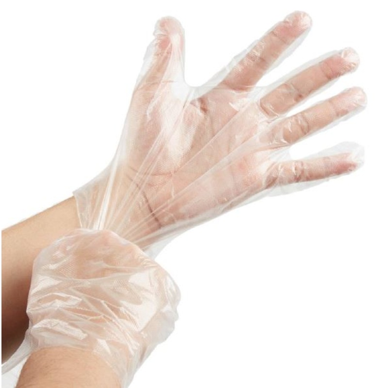Globe Poly Powder Free Clear Gloves