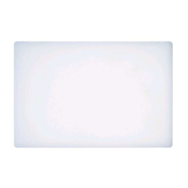 Winco 6" x 10" White Cutting Board CBWT-610