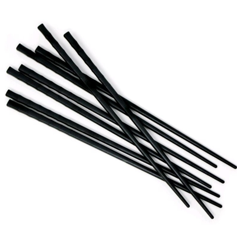 Zen Cuizine Black Reusable Chopsticks pack of 4 sets 6393624BK