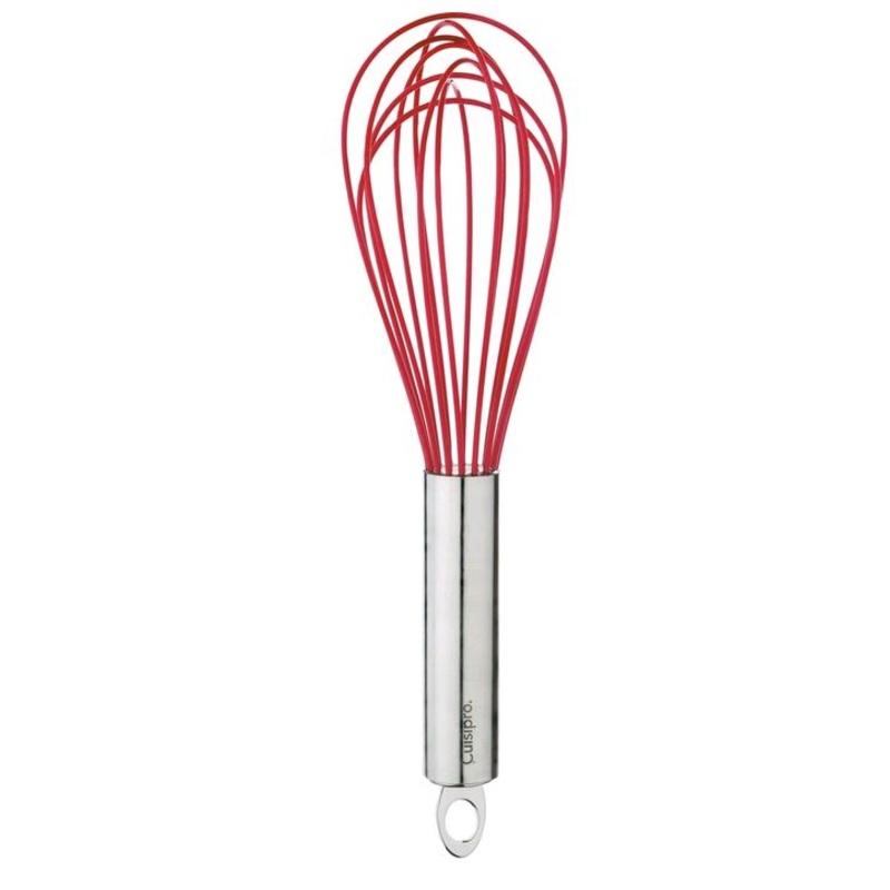 Browne Balloon Whisk, Red, Silicone, 10"  74695005 *