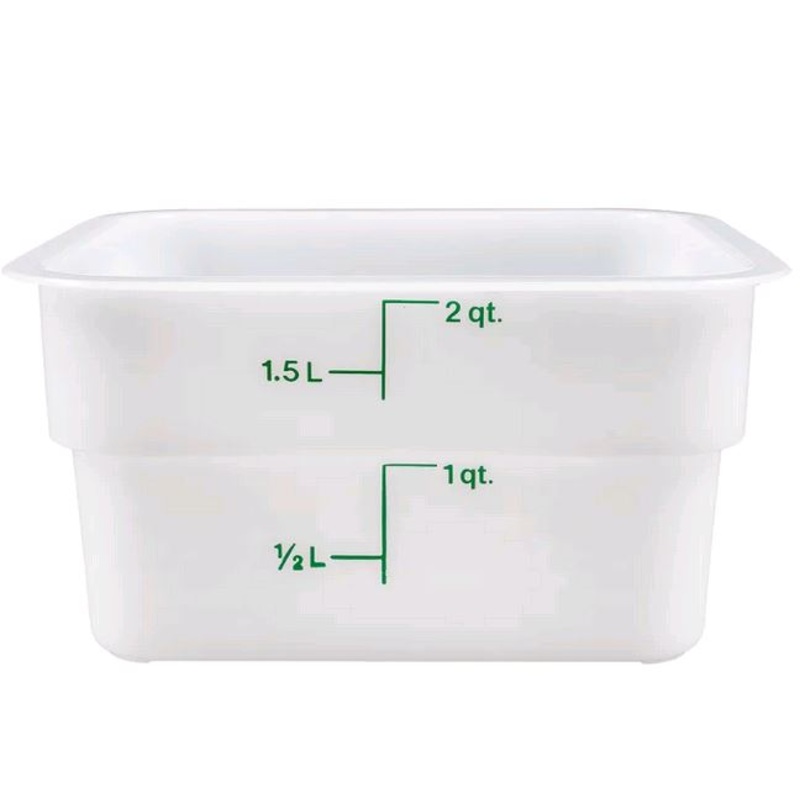 Cambro Container Square, Poly, 2 Qt 2SFSP WHITE