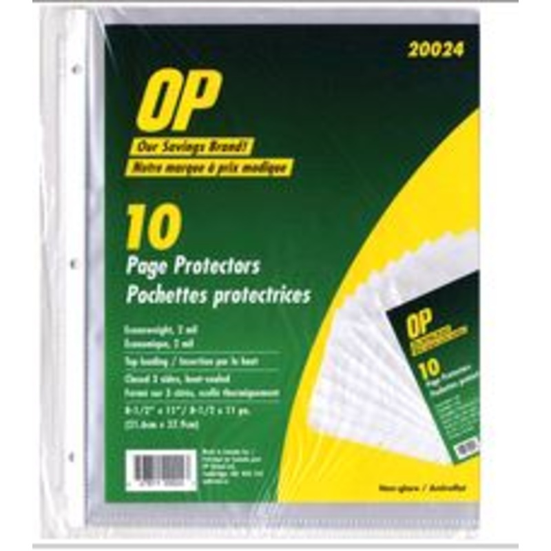 Clear Page Protectors