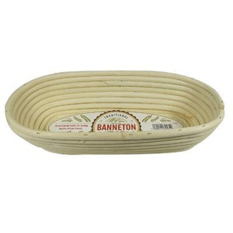 EDD70103 Banneton Oval Proofing Basket 11.5" x 5" x 3"