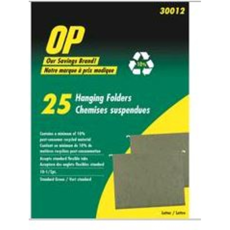 HANGING FOLDERS GREEN LTR SIZE