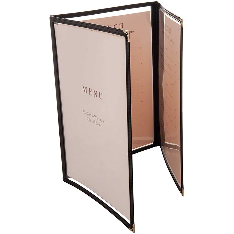 Menu Cover 9 1/2-Inch by 12-Inch Triple Panel