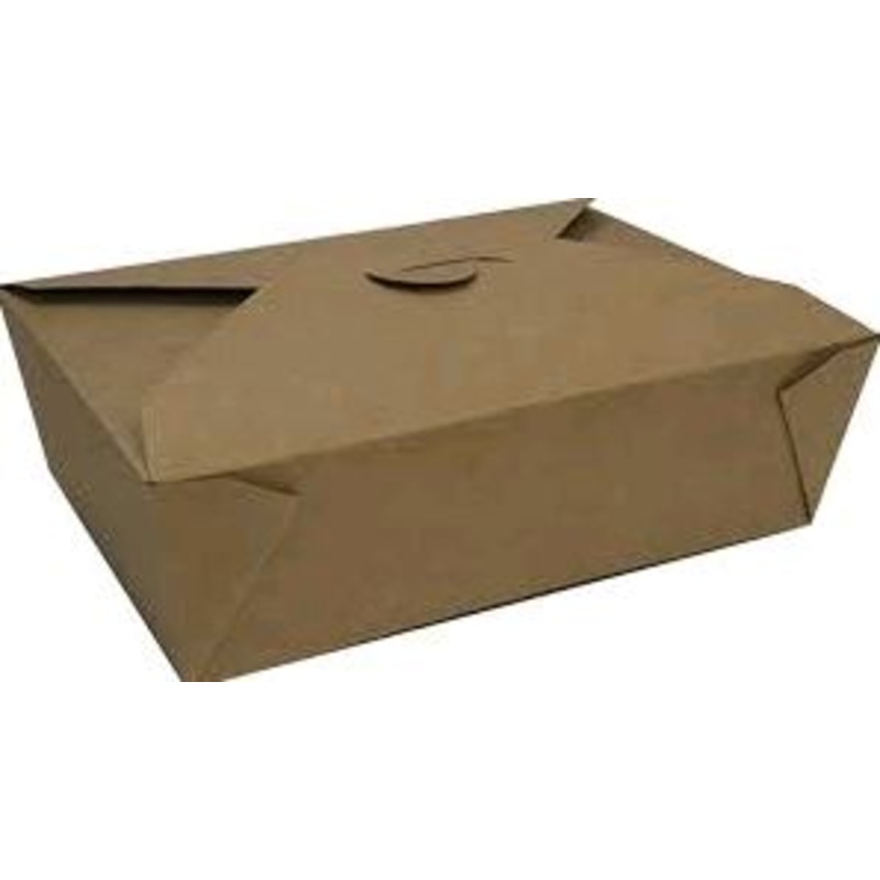 Take Out Food Containers Microwaveable Kraft Brown Take Out Boxes 66 oz (200 Pack) Leak and Grease Resistant Food Containers - Recyclable Lunch Box - To Go Containers for Restaurant, Catering and Party  COP903-D