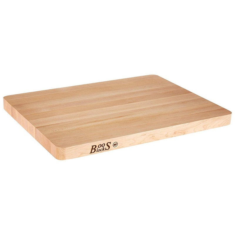 John Boos Chop-N-Slice Maple Wood Reversible 18" x 12" x 1.25" Cutting Board