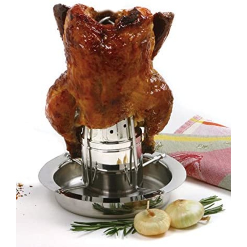 Stainless Steel Vertical Roaster with Infuser Marinade