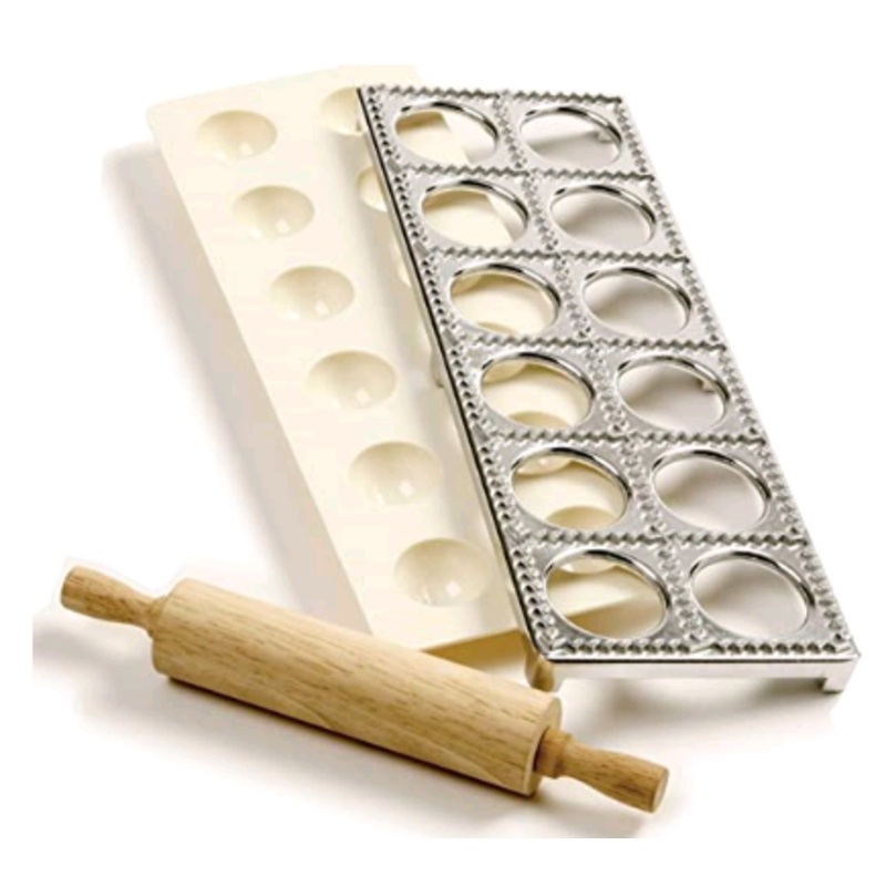 Ventures Ravioli Maker with Press & Rolling Pin 1241