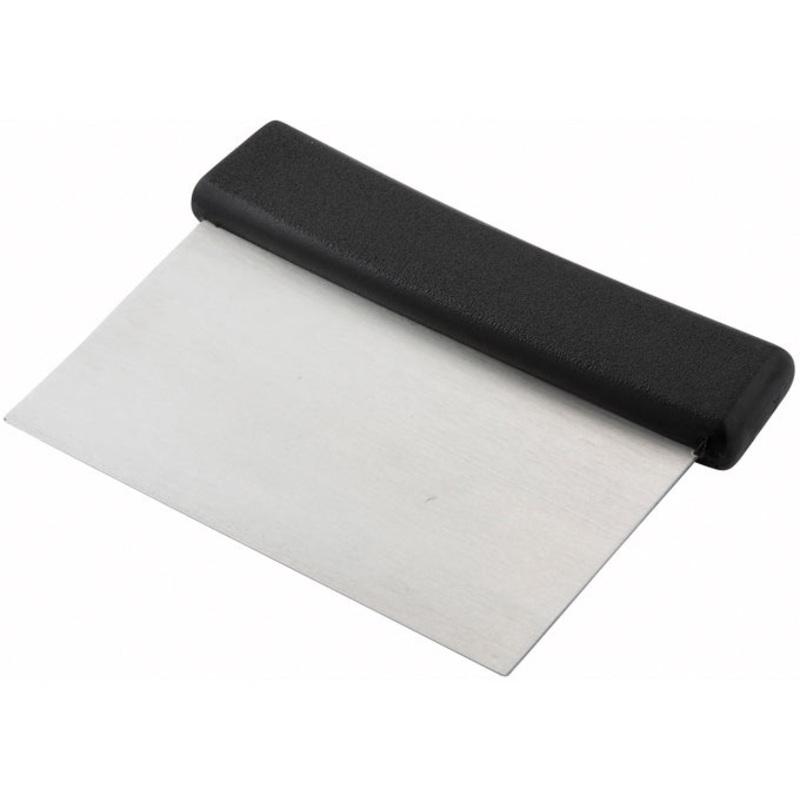 Winco S/S Dough Scraper with Black Plastic Handle DSC-2