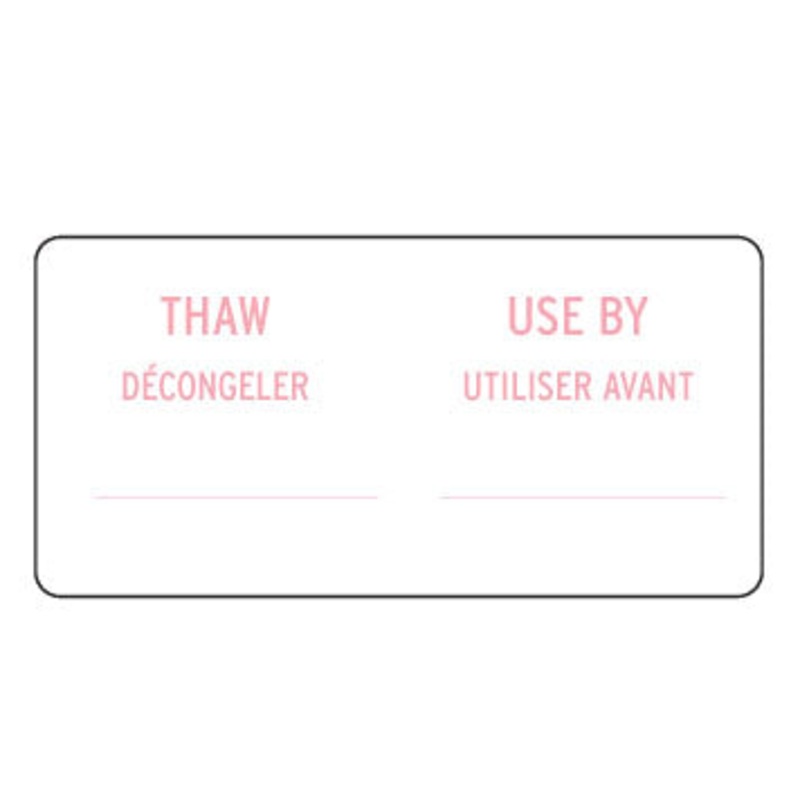 1" x 2" Use By Stickers - English/French