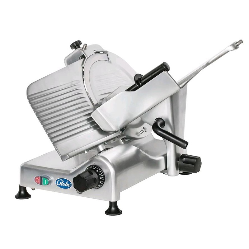 Globe 12" Manual Food Slicer w/ Knife Sharpener, Aluminum, 115v G12