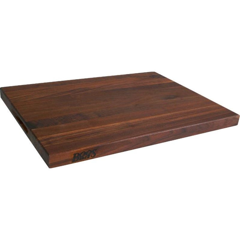 John Boos 18" x 12" x 1.5" Reversible Walnut Cutting Board WAL-R01