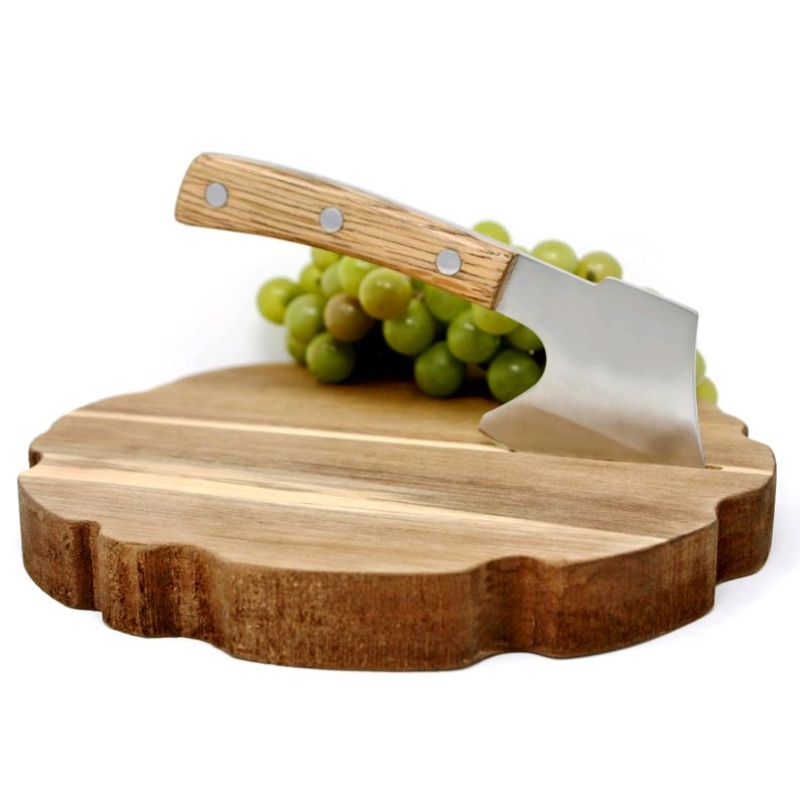 Natural Living Alpine Cheese Platter with Axe Knife 3250560AC*