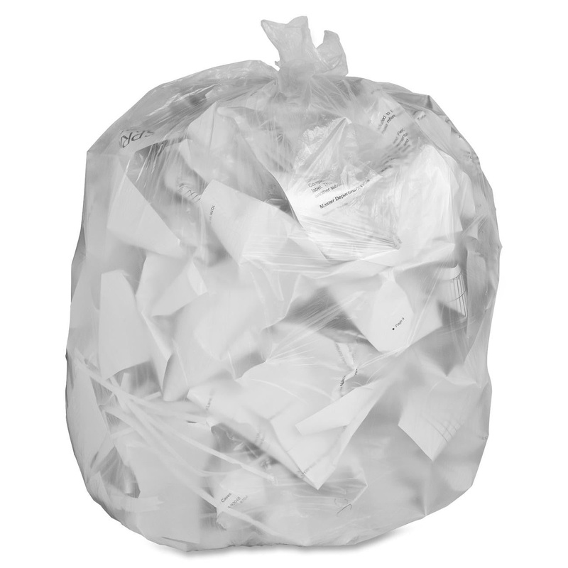 Polykar Extra Strong Clear Garbage Bags 1.3mil