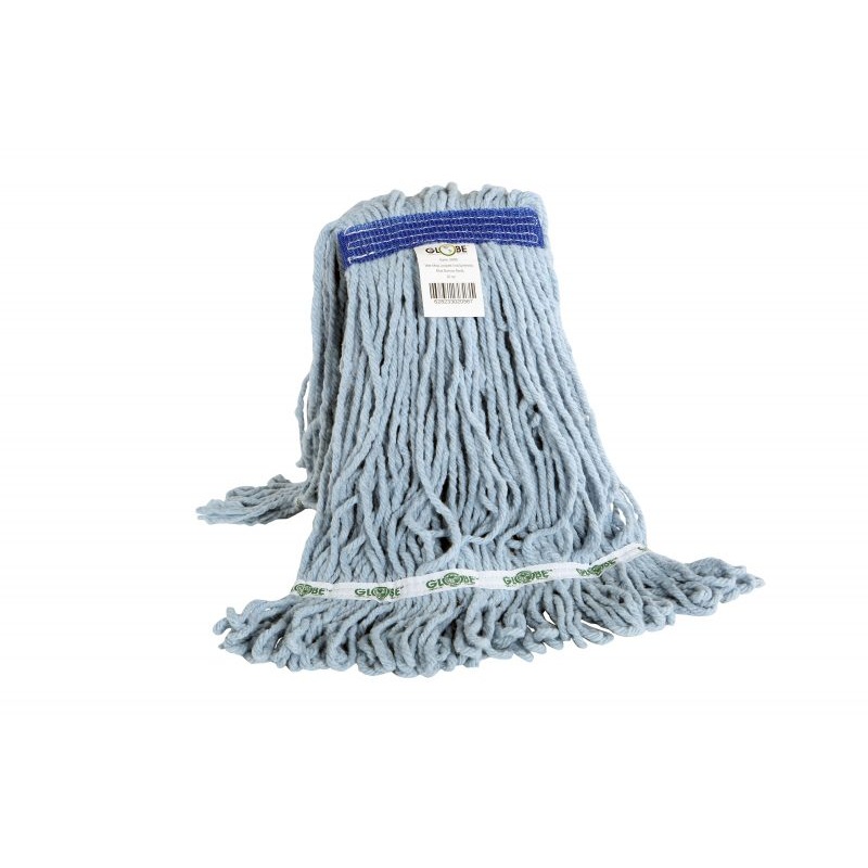 Synthetic Looped End Wet Mop w/ Narrow Band - Blue