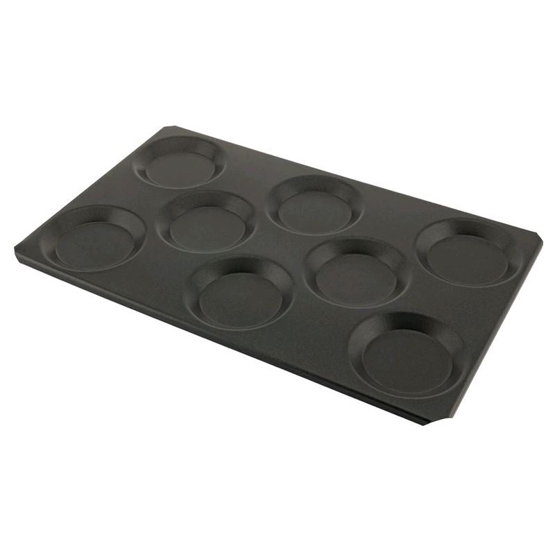 Thermalloy Combi 8 Well Full Size Non-Stick Aluminum Egg Pan 576209