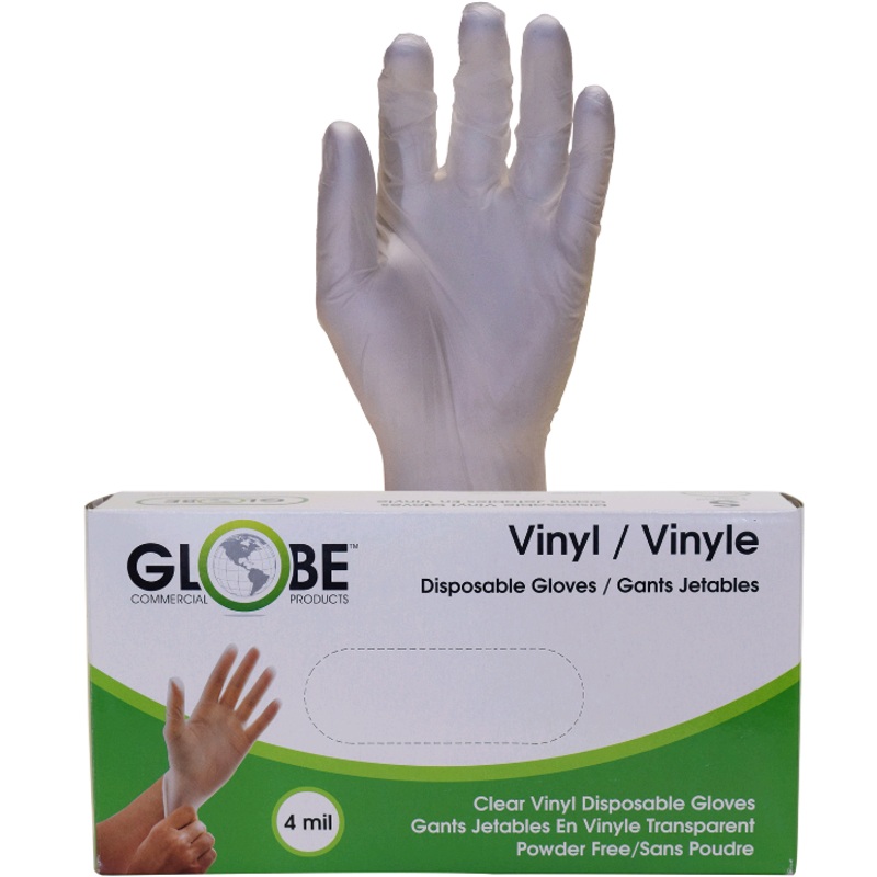 Vinyl Gloves Powder Free 4 mil Clear