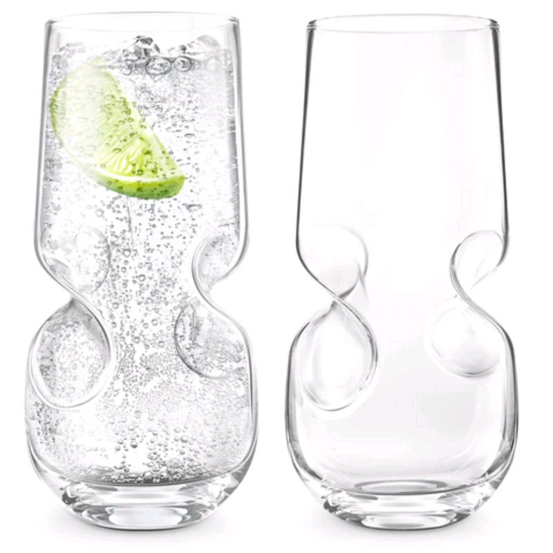 Final Touch Bubbly Glasses, 17 Oz, Set of 2, GG451502