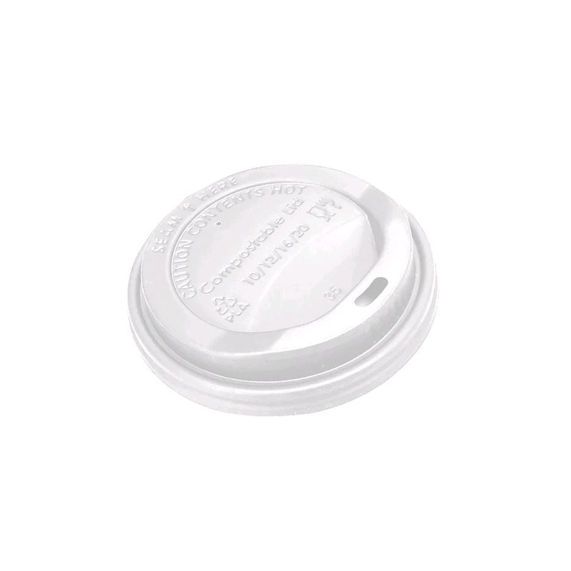 Globe Compostable Dome Lid for 10-20 oz Cup