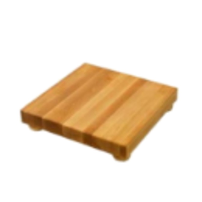 John Boos Maple Square Cutting Board With Maple Feet 1-1/2" Thick