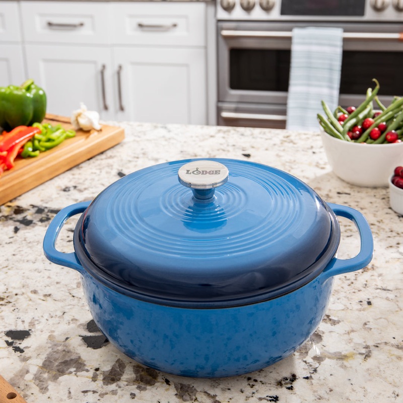 Lodge DUTCH OVEN 6QT ENAMELED BLUE