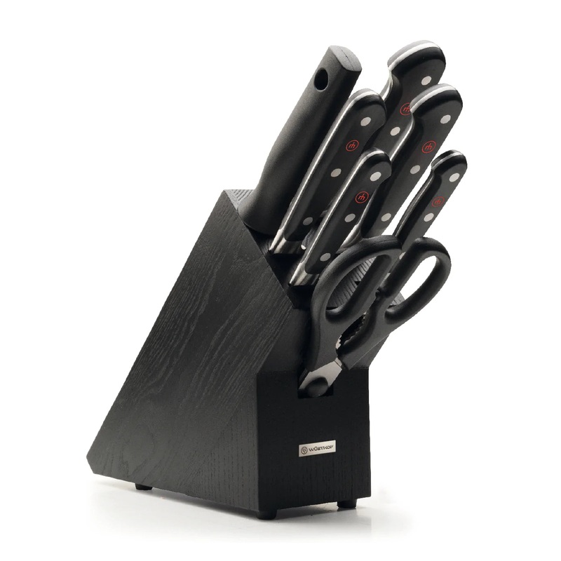 Wusthof Classic 8 pcs. Knife Block Set - Black Block 1090170707