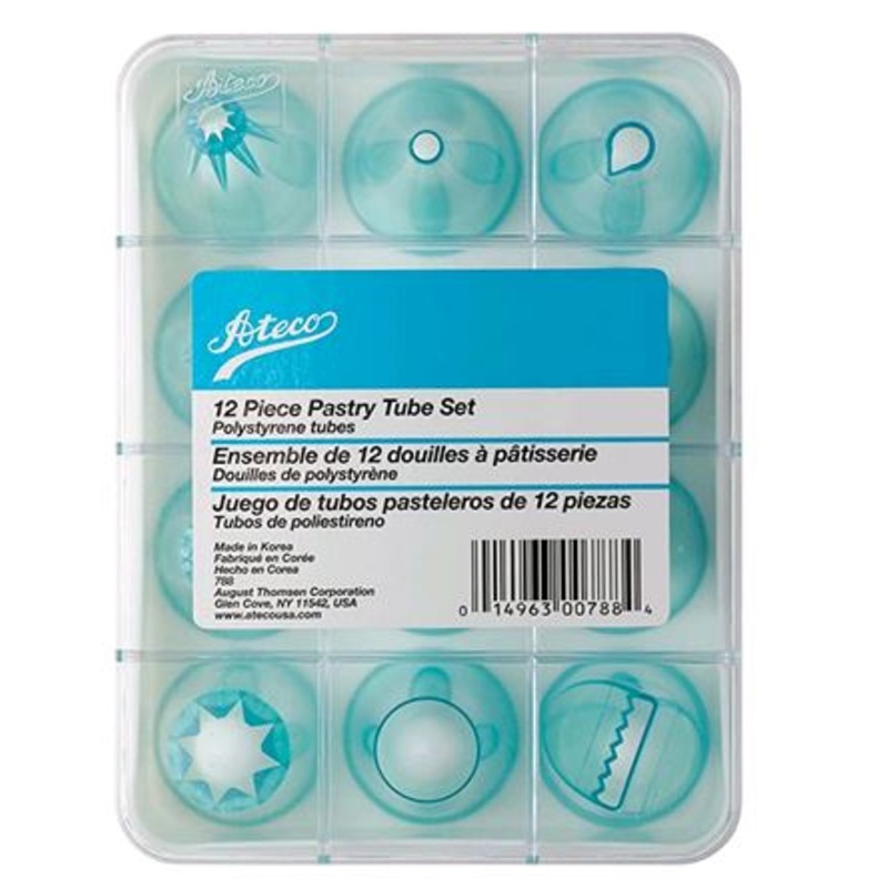 Ateco 12 peice Pastry Tube Set 788