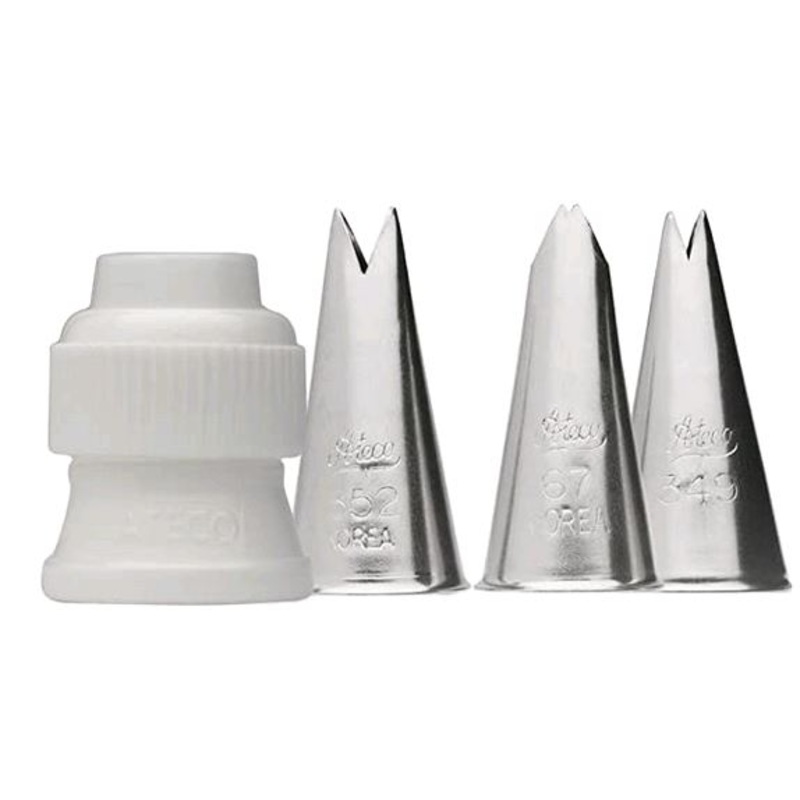 Ateco 4pc Leaf Tube Decorating Set 382