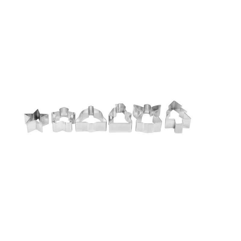 Ateco Stainless 6" Christmas Cookie Cutter Set 4842