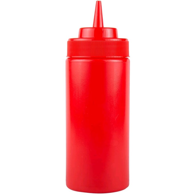 Browne 16oz Red Squeese Bottle MAG6908