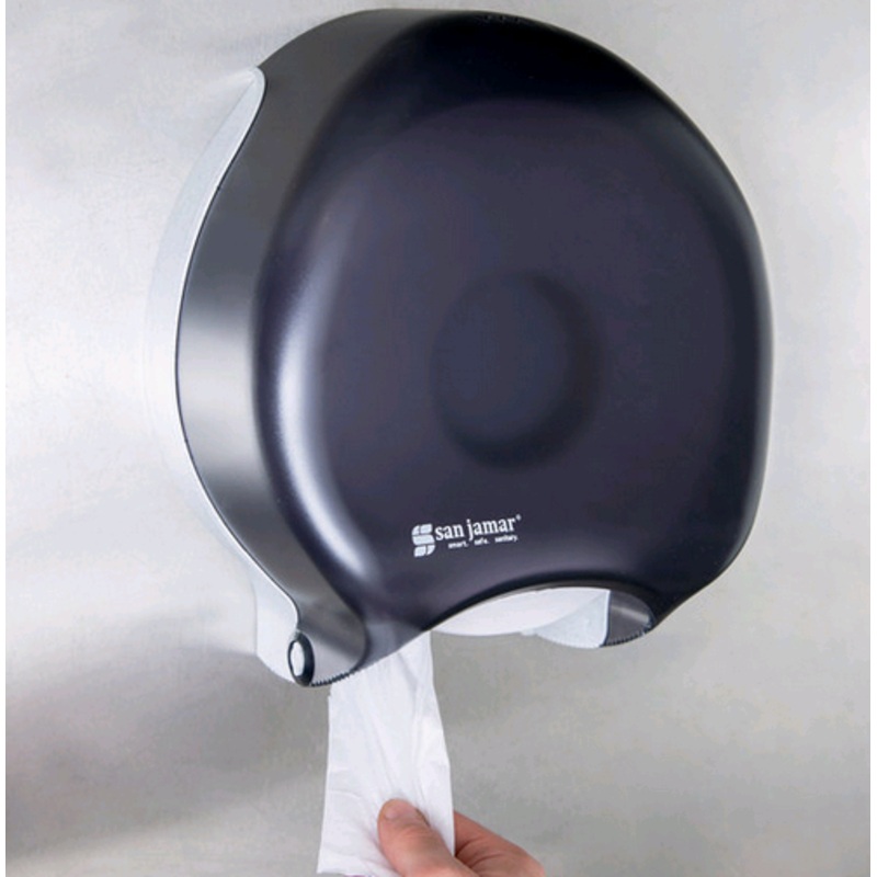 Carlisle Tissue Dispenser, Single,Jumbo, 9" SINGLE  R2000TBK*