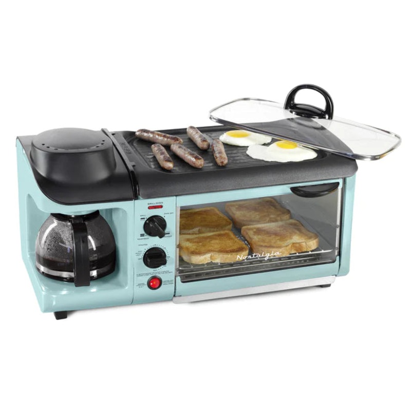 Nostalgia 3-in-1 Station Coffee, Griddle Toaster*