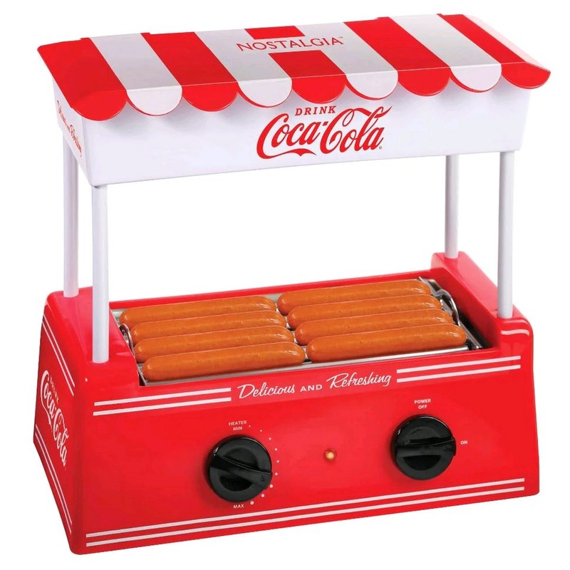 Nostalgia Coca-Cola Hot Dog Roller CKHDR8CR