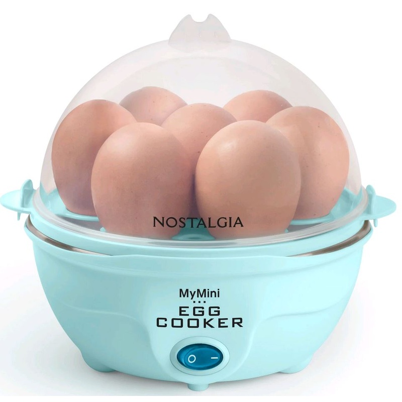 Nostalgia Retro Premium 7-Egg Aqua Electric Egg Cooker EC7AQ
