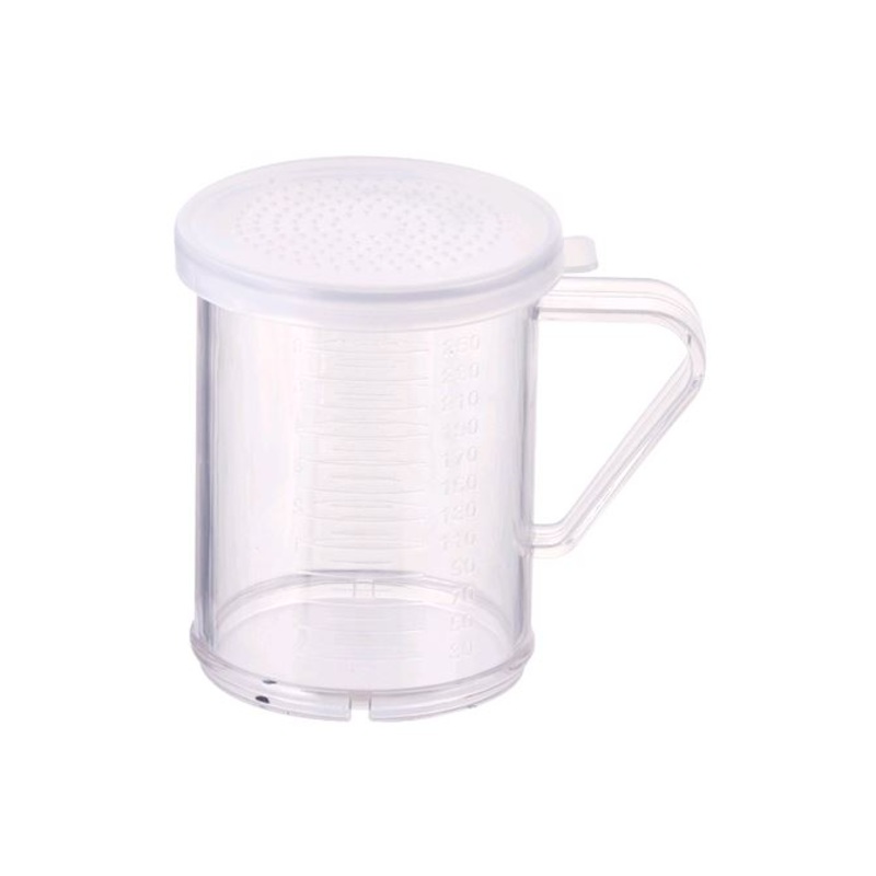 Winco 10 oz Dredge Set with 3 Clear Snap-On Lids PDG-10