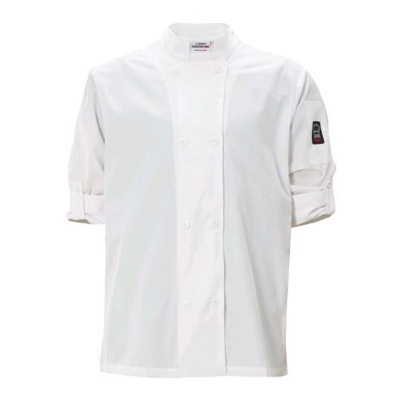 Winco Ventilated White Small Chef Jacket UNF-12WS