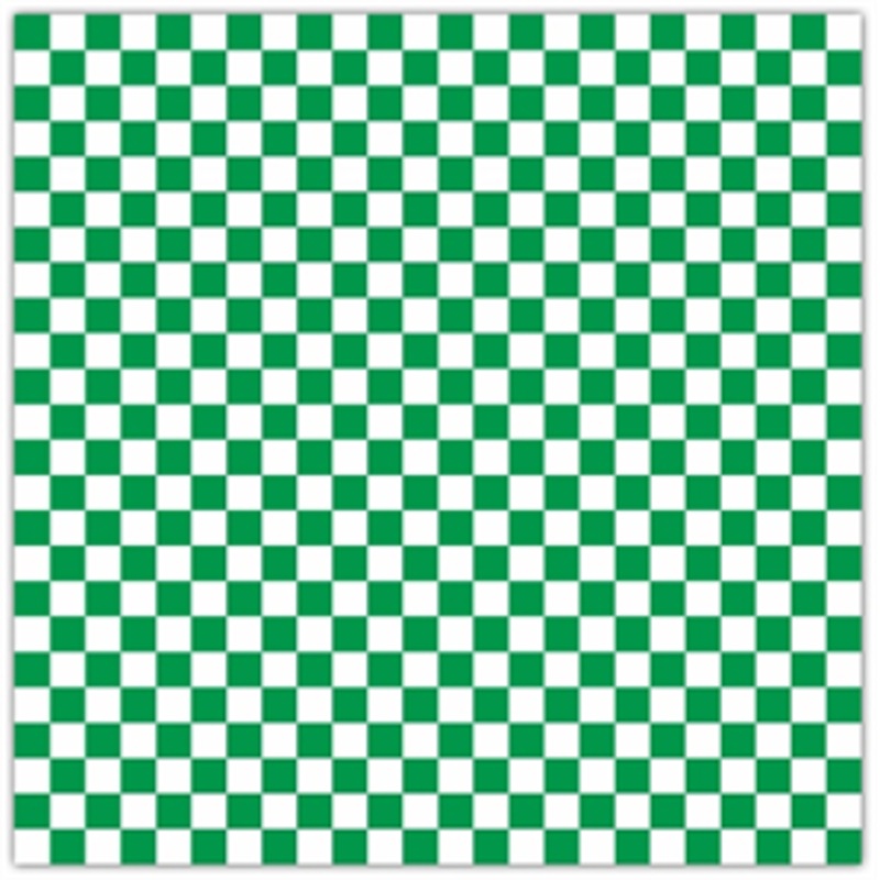 Calibre - Basket Liner GP 12x12", Green Checkered 172047 DW-2918GRN-1M