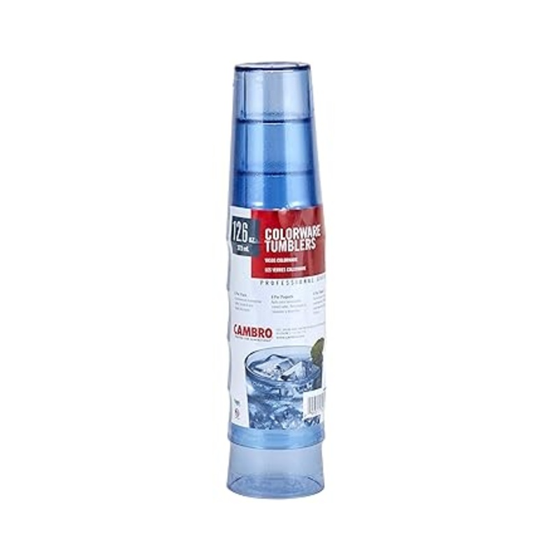 Cambro - Multi Pack Tumbler, 12 oz. Slate Blue(Pack of 6) 1200PSW401