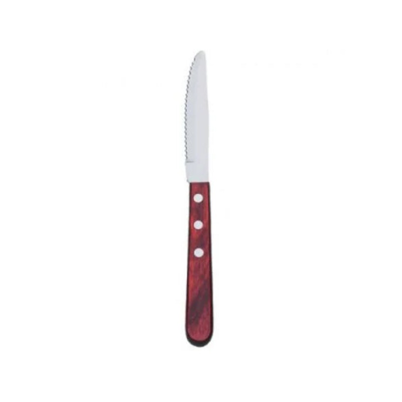 Steak Knife 9" round blade tip, pakkawood handle 574338