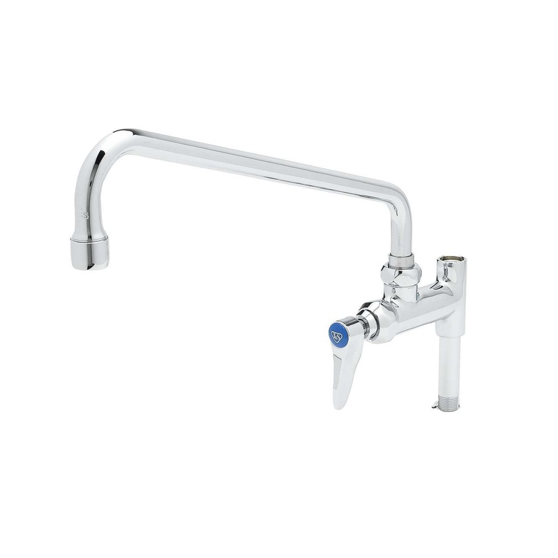 T&S Add-On Faucet, 12" Nozzle, Lever Handle, Eterna Cartridge B-0156 1/1EA