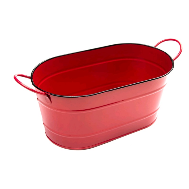 Fox Run Bucket, Tub Style, Red 4511