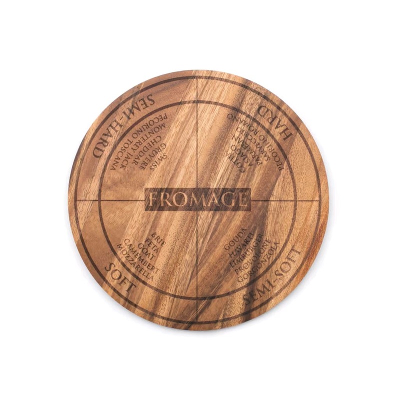 Foxrun Acacia Wood Circle Serving Board 28445E332
