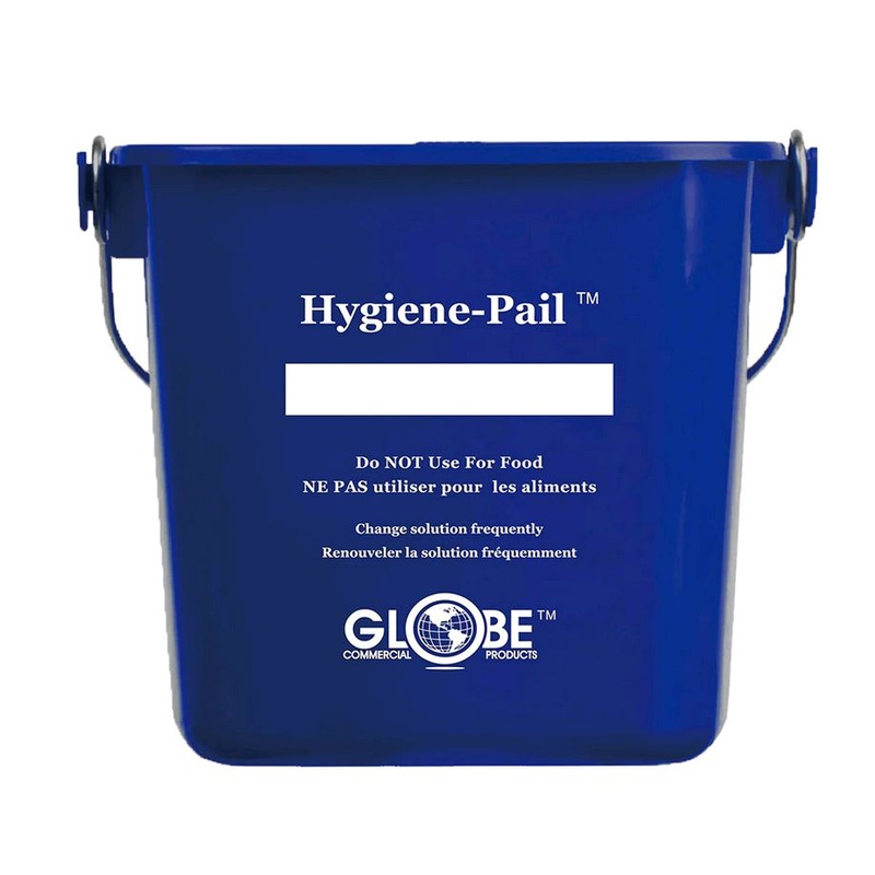 Globe Commercial 6 quart Blue Sanitizing Hygiene Pail 3616B