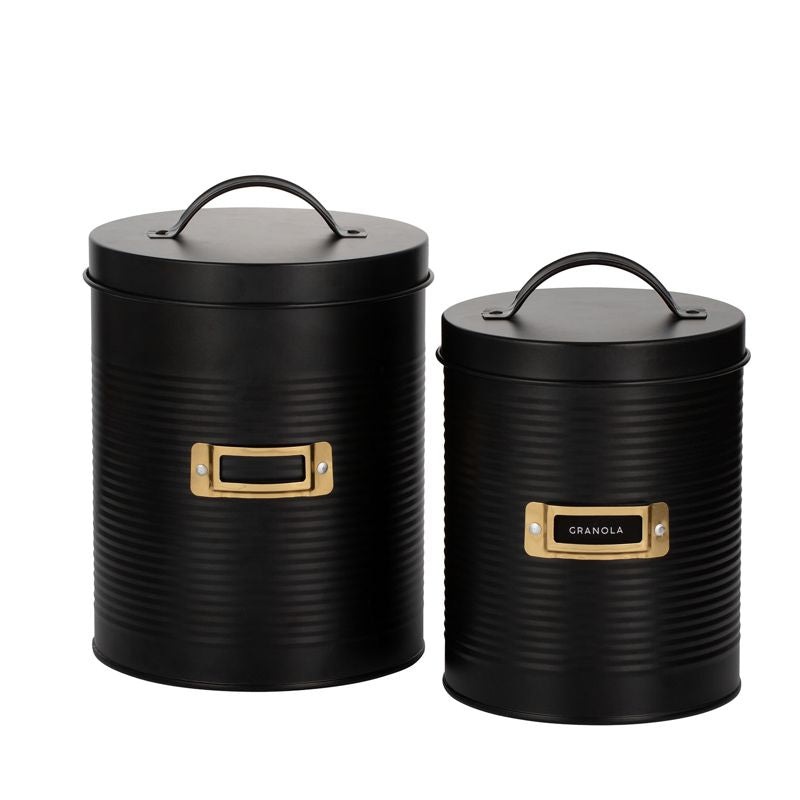 Otto Storage, Black, Set of 2, 2.4L & 3.5L, 0218545BK